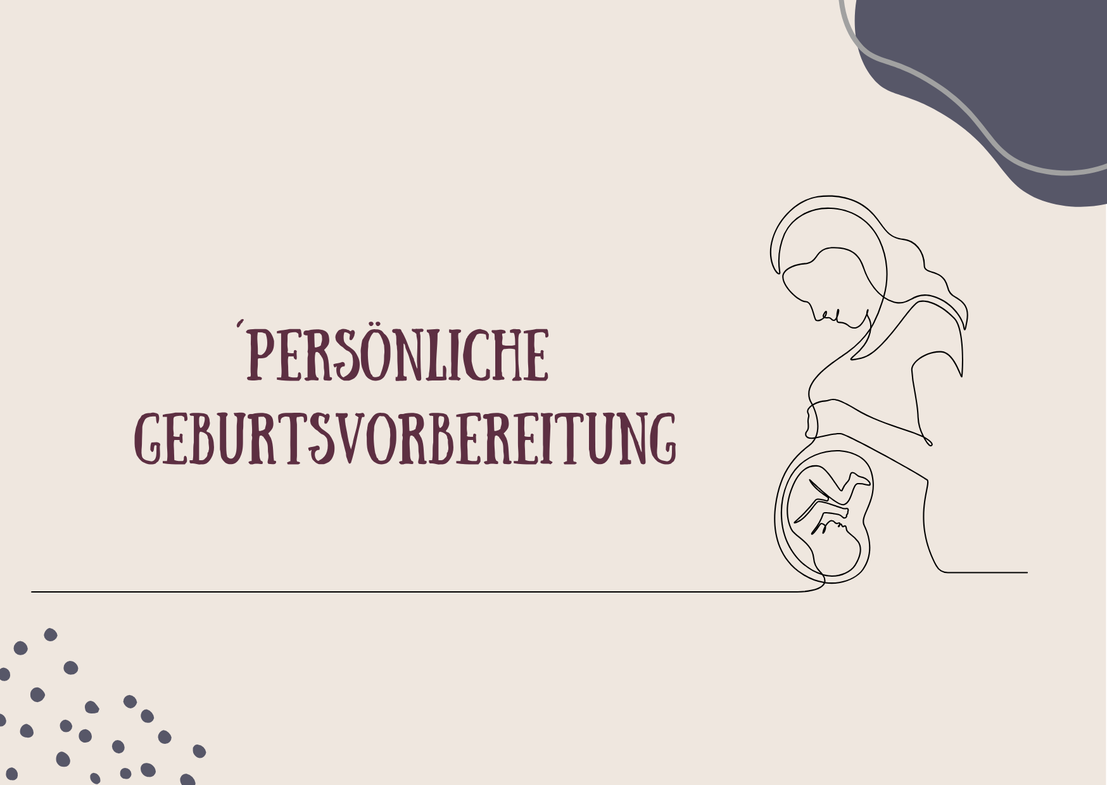 Grafik mit einer schwangeren Frau